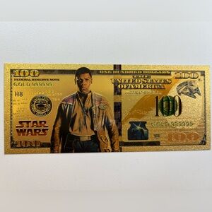 Star Wars 24K gold foil/plated novelty note